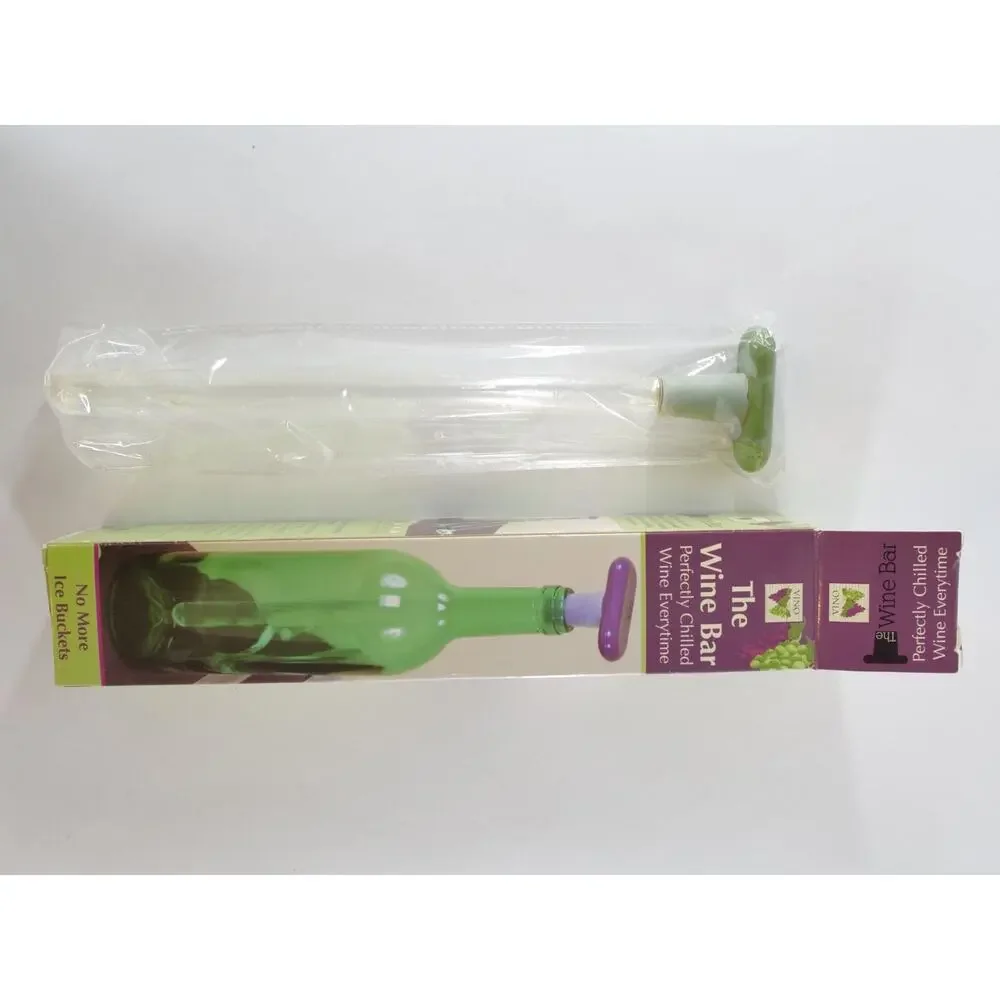 THE WINE BAR Bottle Stopper Chill Wand Rod Vine FREEZE REUSE